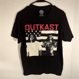 Outkast Black Graphic T Shirt Men’s Medium Hip Hop Rap Tee Big Boi Andre 3000